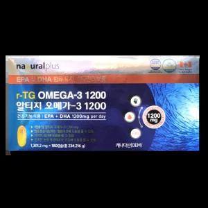 내츄럴플러스 알티지 오메가3 1200 1301.2mg 180캡슐 1박스_WB