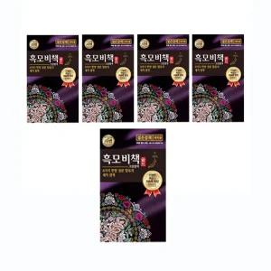 리엔 흑모비책골드 염색약 짙은갈색, 90g, 5개