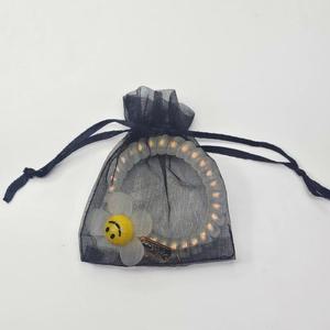 오간자 선물 포장 망사 주머니 블랙 7x9cm
