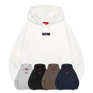 엘라모 3H 가죽와펜 후드티 남녀공용 빅사이즈 M~4XL