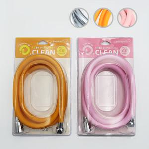 대림바스 디클린 PVC 샤워호스 꼬임 물때 방지 2M 실버 옐로우 핑크 감귤 복숭아