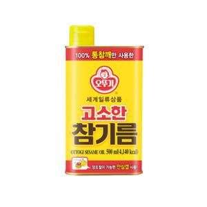 오뚜기 고소한 참기름 500ml 3개