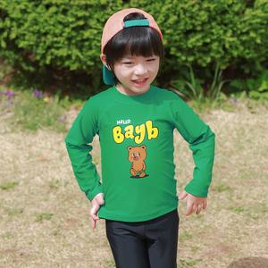 BAY-B 유아 아동 카툰-베어 래쉬가드 상하의+수영모세트