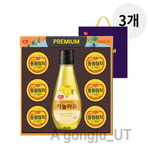 동원 참치 6개 카놀라유 1개 선물세트 + 쇼핑백 3세트