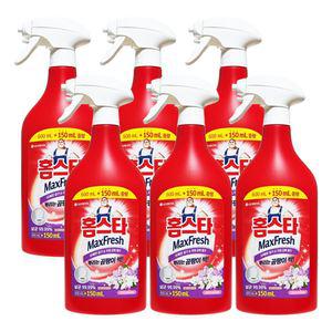 홈스타 세정제 맥스 프레쉬 뿌리는 곰팡이 싹 플로럴향 750mL x 6개