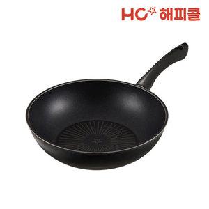 [본사직영] 해피콜 모던 티타늄 IH 인덕션 궁중팬 28cm 블랙
