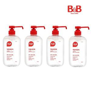 비앤비 젖병세정제 (액상타입) 600ml 용기형 4입(식기세정제/주방세제/유아)_K120