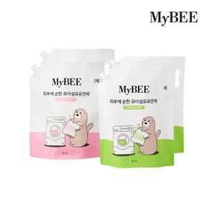 마이비 피부에순한 유아유연제 리필(2100ml)x2팩_향선택