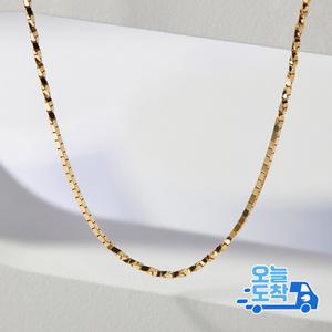 14K 18K 민박스 하프 트라이 체인 금 목걸이