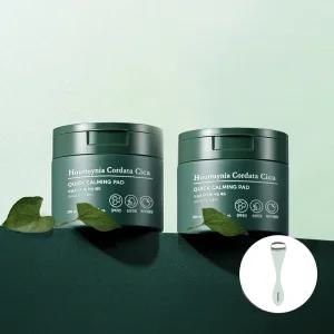 [2pack]어성초시카 퀵 카밍 패드 70매(+롤러 쿨링스틱)