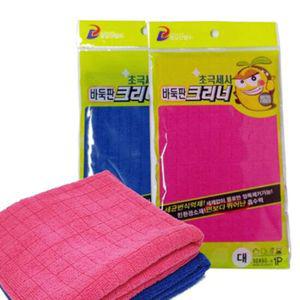 초극세사 바둑판크리너 (대) 1P 포장 청소 행주 걸레