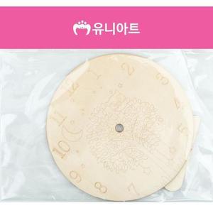[KGPQVZ6H_4B]유니아트 재료 나무 시계판 원형 부엉이
