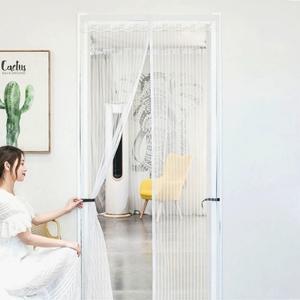 문 모기장(100x200cm)현관모기장 아트도어 스트라이프 방충 모기장 현관 방문문 망