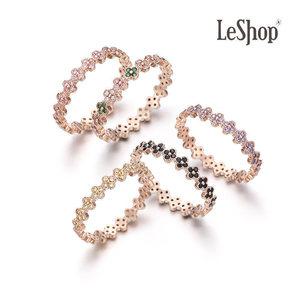 [르샵주얼리] 14K 쁘띠 클로버 레이어드 반지(GoldPlated)_LJ0668BRR