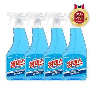 [LG생활건강]윈덱스 스프레이 유리세정제 본품 500ml x 4개