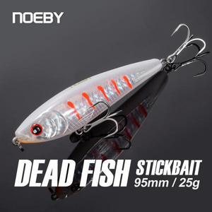 NOEBY 95S Stickbait Wobbler 싱킹 헤비 연필 낚시 미끼 바닷물 인공 죽가을