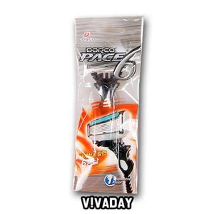 [ME82P24Q_52CW]IS 가위 도루코 pace6 6중날면도기 1P