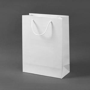 무지 쇼핑백 (화이트) 10p(25x33cm) 종이백 세로형