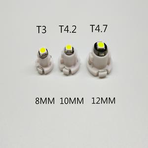 호환 슈퍼 브라이트 3030 칩 LED 전구 자동차 보드 계기판 램프 자동 대시 예열 계기 10 개 T3 T4.2 T4.7