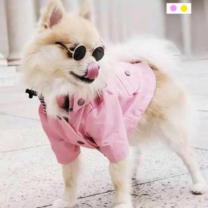 반려동물 레인 소형 중형 대형견 방수 코트 재킷 애완동물 비옷 개 스포츠 후드 패션 고품질