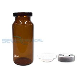 유리약병 주사약병 갈색 20ml 캡마개 포함 200개