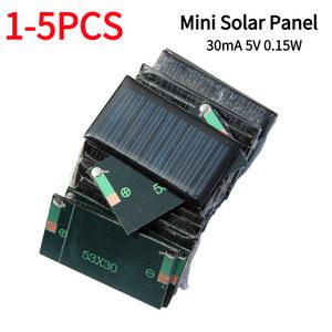 태양광 패널 태양 전지 미니 보드 다결정 실리콘 DIY 배터리 전원 충전 모듈 휴대용 충전기 5V 30mA