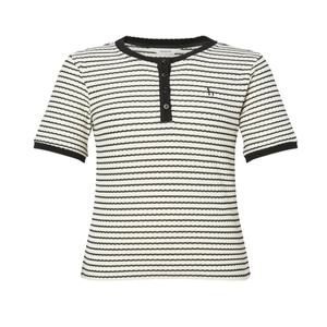헤지스 여성 25SS [시즌오프][CAPSULE] 헨리넥 티셔츠 HSTS5BS07IV