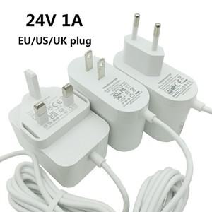 24v 1a 영국 전원 공급 장치 영국 흰색 24v 1a 소스 24 v 24v ac dc 24 볼트 어댑터 EU 미국 영국 스위칭