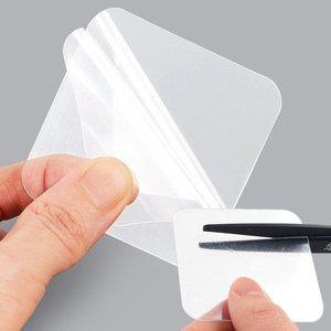 고품질 사각 투명 양면 접착 패드 5.8 x 5.8cm 스티커 부착 접착패드 접착스티커 양면접착스티커 (WFHORXT)