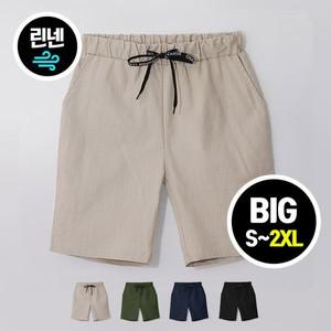 [MNC] 린넨 데일리 밴딩반바지  MDSP650BJ)