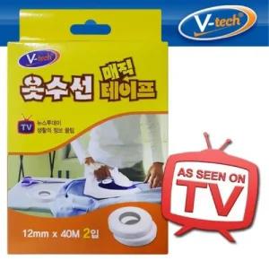 (2롤) TV방영 다리미용 매직 옷수선테이프 40M/수선/바지/기장/붙이는/단수선/옷감/접착/테잎/바지단