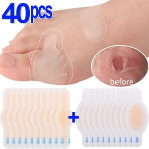 10 40pcs 보이지 않는 젤 발 뒤꿈치 보호대 하이힐 통증 완화를위한 접착 패치 안티 물집 쿠션