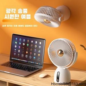 2025 신상 스마트 음성 선풍기 USB 충전 테이블 휴대용 사무용 기숙사 탁상용 무소음