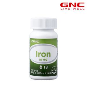 [GNC] 철 18 (100정)100일분