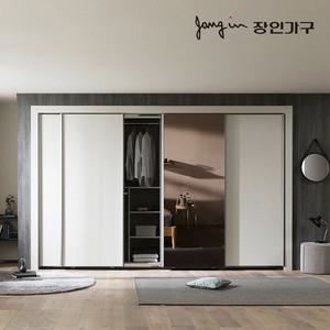 단테 슬림 미러 슬라이딩 붙박이장 270cm