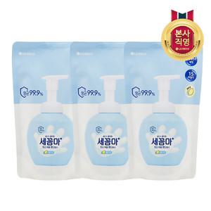세꼼마 버블핸드워시 레몬향 리필 200ml 3개