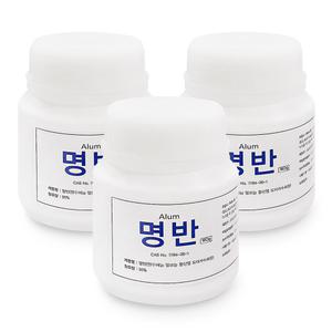 삼현제약 명반 180g 3개 백반 뱀퇴치 염색 가루 원형통