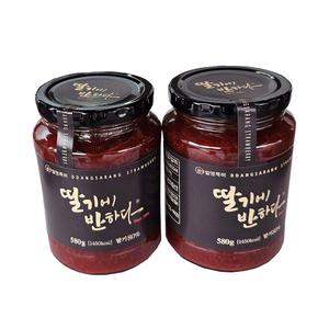 유기농 딸기쨈580gx2병 딸기에 반하다