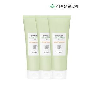 [김정문알로에]큐어 알로에 사포나리아 클렌져 1975 3개_P321179029