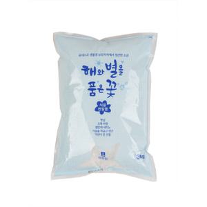 마하탑 초록섬 해와 별을 품은 꽃 식용 천일염 왕소금 3Kg 6개 이강산닷컴