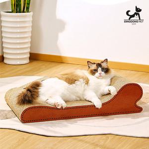 딩동펫 반려동물 고양이 레더 스크래쳐 평판형