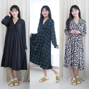 피치기모 랩원피스 홈웨어원피스 임산부 수유잠옷