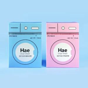 건조기용 시트 섬유유연제 해 Hae, 40매입 x2 BOX