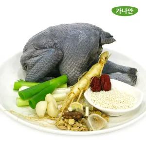 가나안식품 오골계 700g 생닭 삼계탕 백숙 몸보신 한방약재