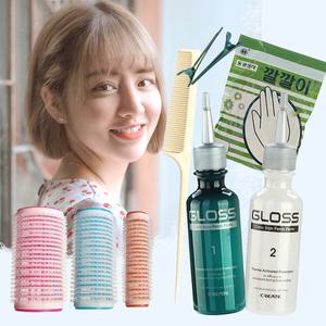 GL 퍼머약 앞머리펌 앞머리파마 셀프펌 셀프파마 구루푸 찍찍이 헤어롤 롯드 구르프 펌