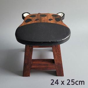 [OF2M3763]기린 동물 캐릭터 원목 의자 스툴