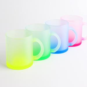 파스텔 아이스 머그 승화전사 내열유리컵 나만의 포토머그컵 만들기 11oz 카페 머그 컵