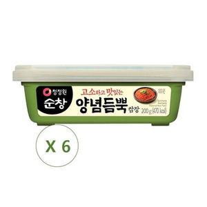 청정원 순창 양념듬뿍 쌈장 200g x 6개 / 삼겹살 고기 상추 쌈장