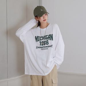 [시크폭스] 미시간 루즈핏 맨투맨 티셔츠