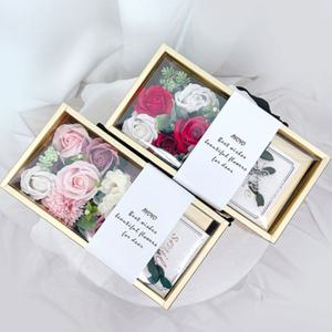 비누꽃박스 장미 용돈 2color 감사 카드 선물 카네이션 돈나오는 상자